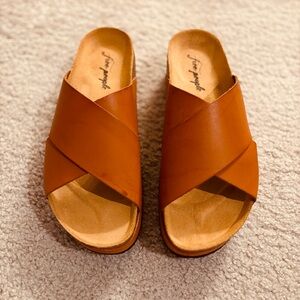 Free People Sideline’s Women’s Sandal BrownSize USA 10 US/EU 40 (NewWithoutBox)